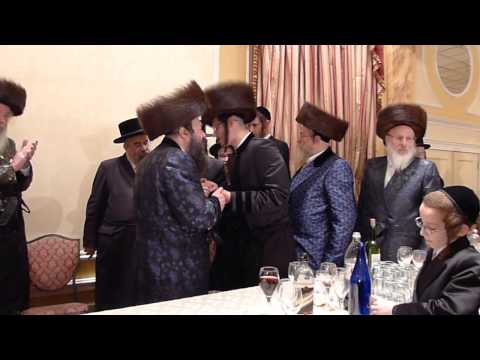 Admor M'Bobov at Horodenka Slotfina Boston Wedding in Ateres Avrohom in Williamsburg