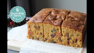 Soft Moist Brandied Fruit Cake | Christmas Cake