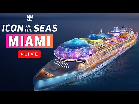 マイアミ港のクルーズ船のライブカメラ映像