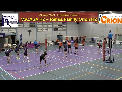 VoCASA H2 - Rensa Family Orion H2 (23 sep 2023) Full Match, Topdivisie Heren Volleybal
