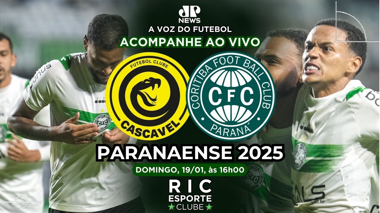 FC CASCAVEL vs CORITIBA #AOVIVO CAMPEONATO PARANAENSE 19/01/2025