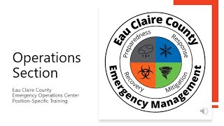 EOC Position Specific: Operations Section