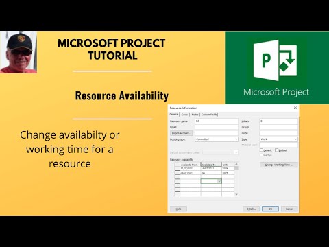 How to use Resource Availability in Microsoft Project. Resources