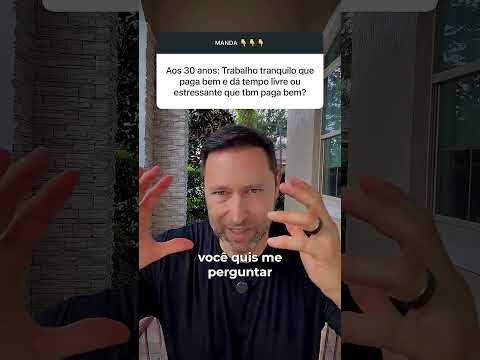 TRABALHO TRANQUILO OU SALÁRIO ALTO? | NÃO EXISTE CRESCIMENTO SEM ESTRESSE