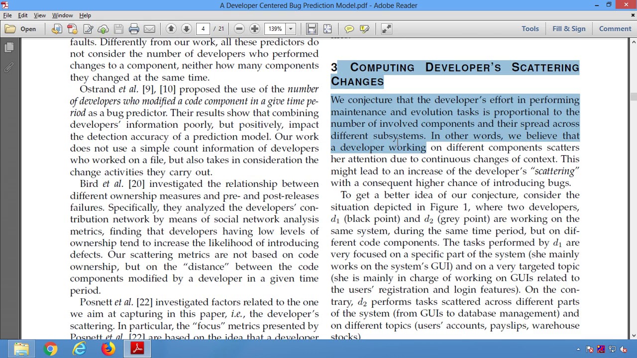 A Developer Centered Bug Prediction Model in DotNet