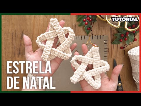 NATAL MACRAMÊ | EP #10 - Tutorial Pingente de Estrela | Super Fácil