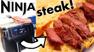 🥩 PERFECT STEAK in Air Fryer? PLUS easy Chimichurri sauce! Ninja Foodi Max airfryer recipe