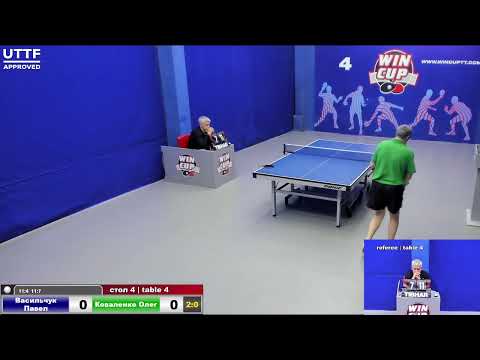 23:45 Васильчук Павел (3:0) Коваленко Олег стол 4 Юг-4  05.04.21