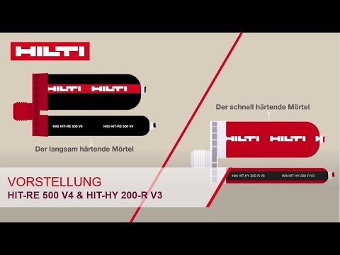Hilti HIT-RE 500 V4 & HIT-HY 200-R V3 - Die neuen Hilti Ultimate Mörtel