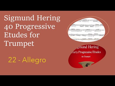 Sigmund Hering 40 Progressive Etudes for Trumpet - 22 Allegro