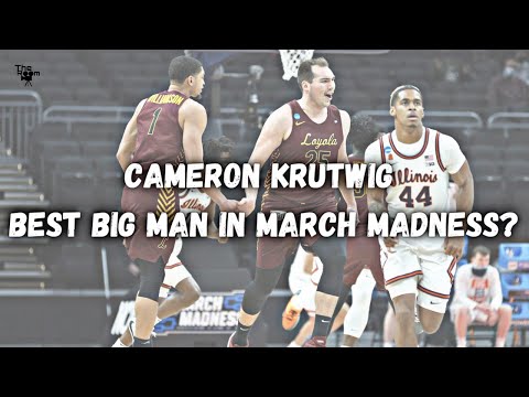 Cameron Krutwig Loyola Chicago Second Round vs. Illinois