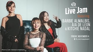 Rappler Live Jam: Aia de Leon, Barbie Almalbis, Kitchie Nadal
