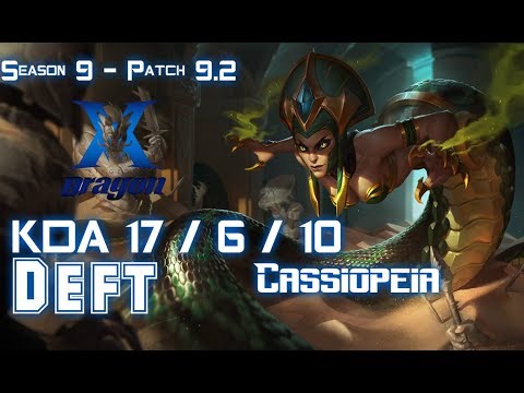 KZ Deft CASSIOPEIA vs LUCIAN ADC - Patch 9.2 KR Ranked