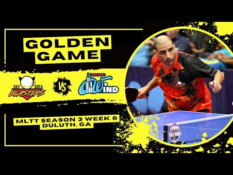 MATCH HIGHLIGHTS: GOLDEN GAME | Bay Area Blasters vs Chicago Wind | MLTT Week 6 (Duluth, GA)