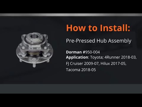 Pre Pressed Hub Assembly Installation Video by Dorman Products