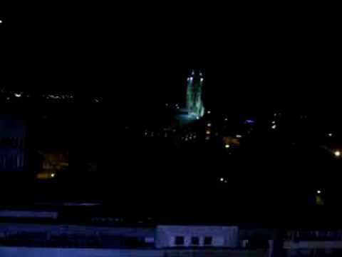 Vedere Bacau pe noapte de la etaju 9-Hotel Decebal-