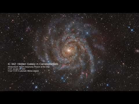 IC 342 Revealed: A Hidden Spiral Galaxy Beyond Our Milky Way #NASA #Astronomy #Galaxy