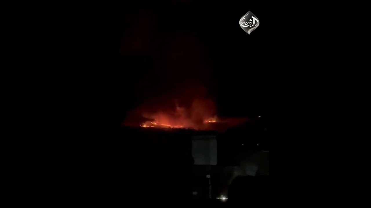 فيديو | هجوم بطائرات مسيرة يستهدف مستودعا للأسلحة في السليمانية