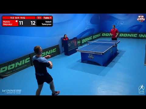 23:00 Mykola Halynskyi 1 - 3 Valerii Tatarynov West 5 WIN CUP 03.11.2022 | TABLE TENNIS WINCUP