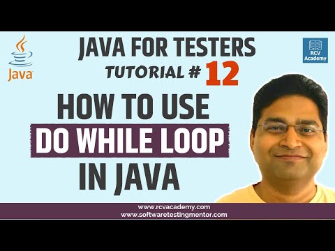 Java for Testers 12 How to use Do While Loop in Java