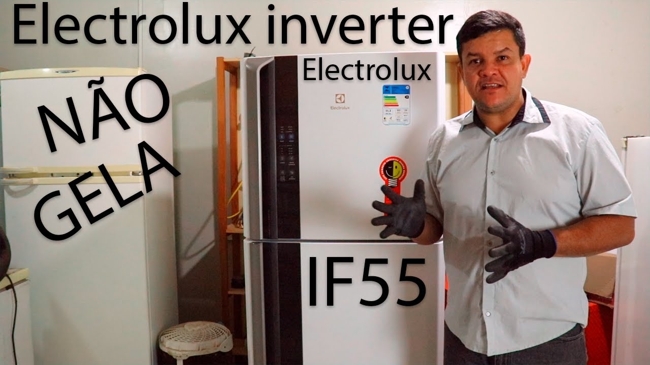 🛑Geladeira Electrolux inverter IF55 não Gela a Parte de Baixo.