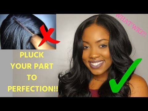 HOW TO PLUCK YOUR PART for beginners (no tweezers)Detailed| ShainaJay