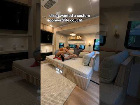 Convertible couch in an RV! 🙏 #rvrenovation