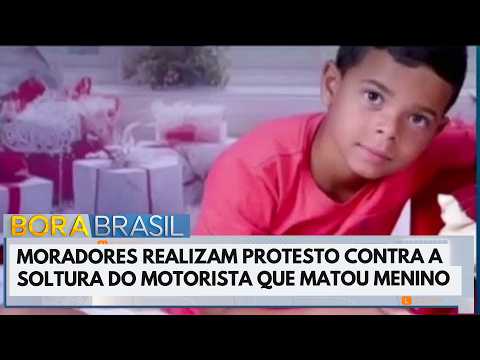 Moradores protestam contra soltura de motorista que matou menino em PE | Bora Brasil