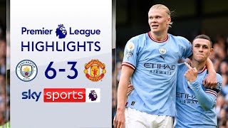 Haaland & Foden BOTH score hat-tricks! 🔥| Man City 6-3 Man United | Premier League Highlights