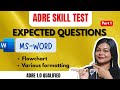 PRACTICE QUESTIONS শেষ মুহূর্তৰ প্ৰস্তুতি ADRE 2 0 ৰ ব�
