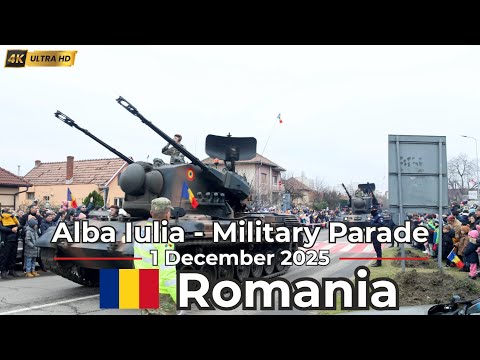 🇷🇴 Solemn Heritage Glory: Alba Iulia, Romania — Military Parade Walking Tour 4K