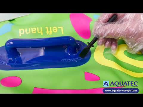 Aquatec Europe - Repair on a broken tear handle on an inflatable PVC tube