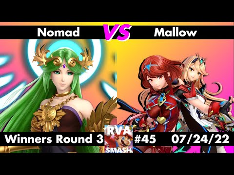 RVA Smash #45: Nomad (Palutena) vs Mallow (Pyra/Mythra) - Winners R3 - Super Smash Ultimate SSBU