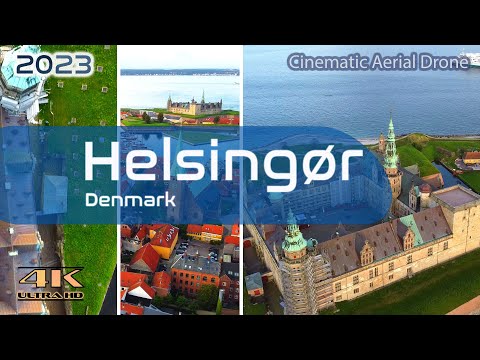 Helsingør From Above - Kronborg - 4K Aerial Drone - 2023 Denmark