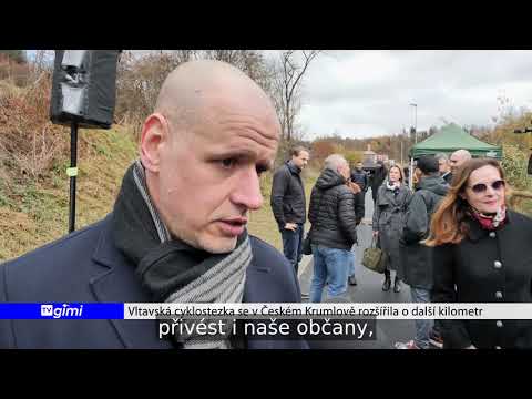 Vltavská cyklostezka se rozšířila o další kilometr, náhled videosekvence