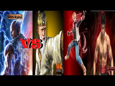 Heihachi vs Wang,Law,Leo | Tekken 6 | From 7kyu to 6kyu |