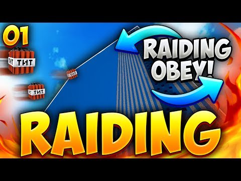 240-STACKER CANNON RAIDS OBEY'S RICH MOD BASE!! | Minecraft Raiding #1!