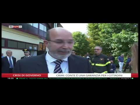 Vito Crimi  - servizio a SkyTg24 24/8/2019