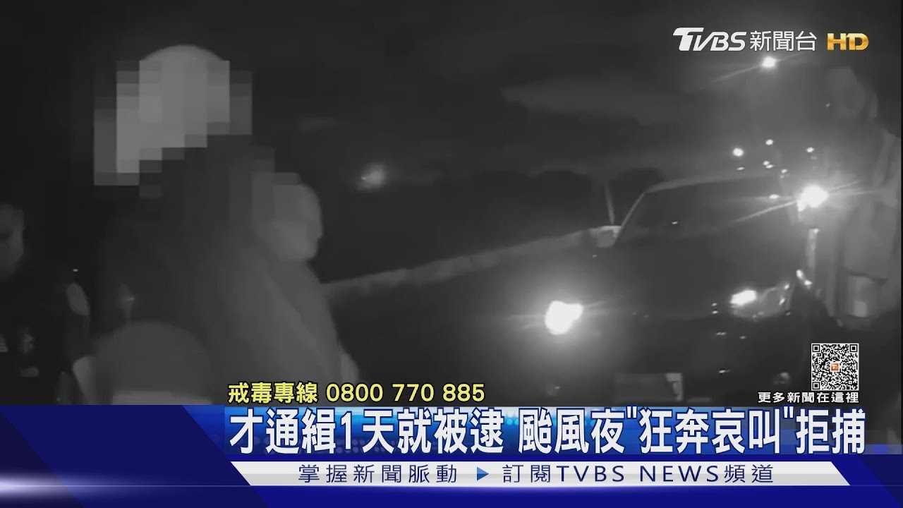 才通緝1天就被逮　颱風夜「狂奔哀叫」拒捕