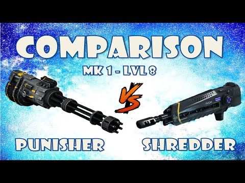 Punisher vs Shredder light weapons comparison war robots