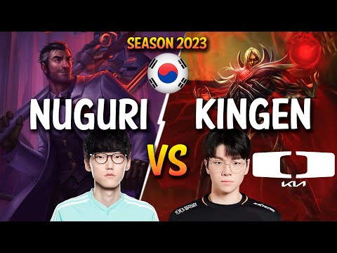 Nuguri vs DK Kingen - Nuguri JAYCE vs Kingen VLADIMIR Top - Patch 13.23 KR Ranked
