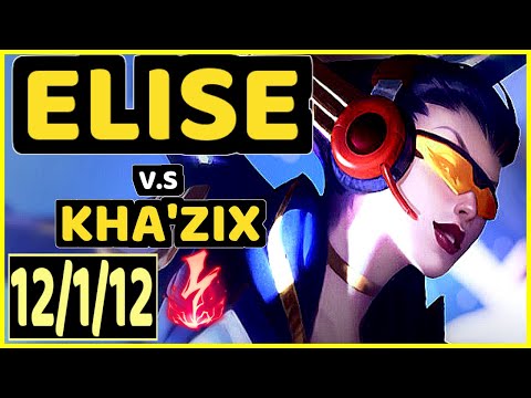 NJI (ELISE) vs KHA'ZIX - 12/1/12 KDA JUNGLE GAMEPLAY - EUW Ranked GRANDMASTER