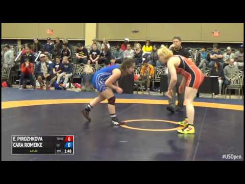 69 1/4 Final - Elena Pirozhkova (Titan Mercury WC) vs. Cara Romeike (University of Jamestown)