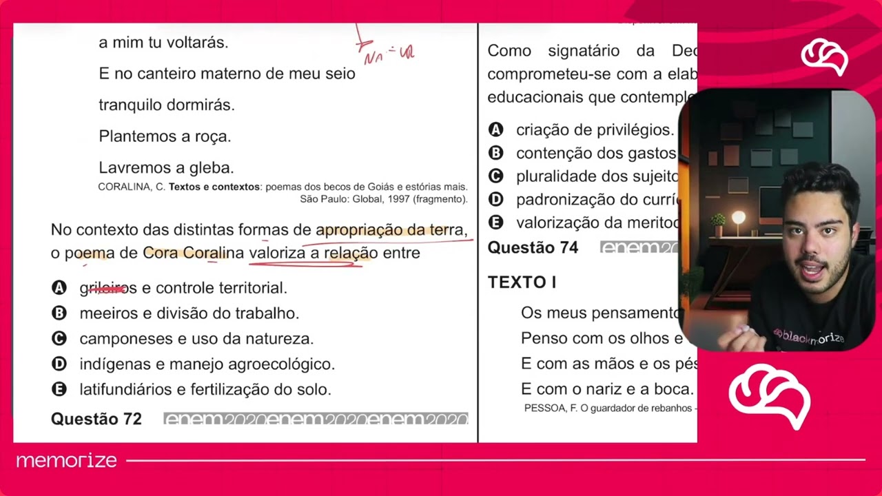 Resolução em Vídeo — Questão 71 ENEM 2020
