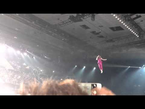 Conchita flying at Eurovision 2015