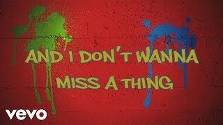 Sin Ti (I Don&#39;t Want To Miss A Thing) (Lyrics Video)