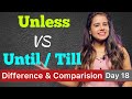 Difference Between Until Unless Till English Speaking Course Day 18