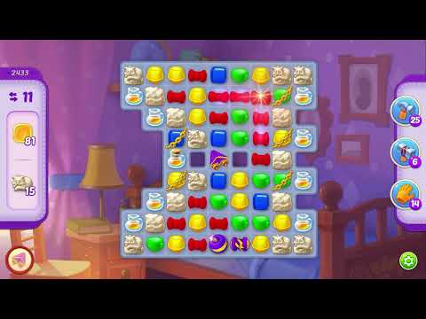 Homescapes Level 2433 Hard (No boosters) / Уровень 2433 Сложный (Без бустеров) 28.04.2022