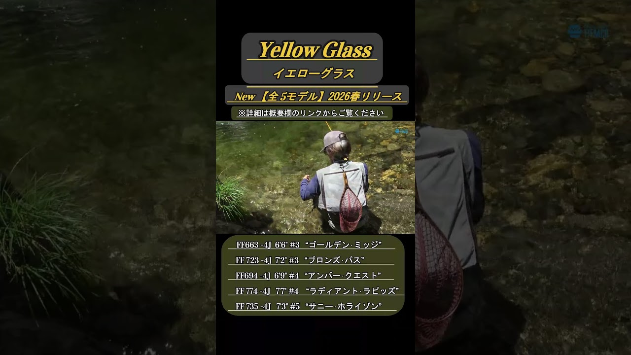 イエローグラス フライロッド【Fenwick Yellow Glass Fly Rod】でイワナ釣り #yellowglass #イエローグラス#shorts  5
