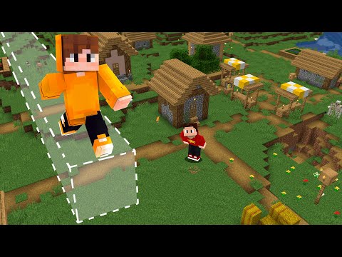 Enganei meu Amigo com uma Ponte Invisível no Minecraft!